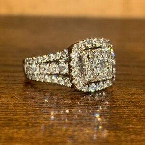 Stunning REAL diamond ring size 6.25 original price $3500